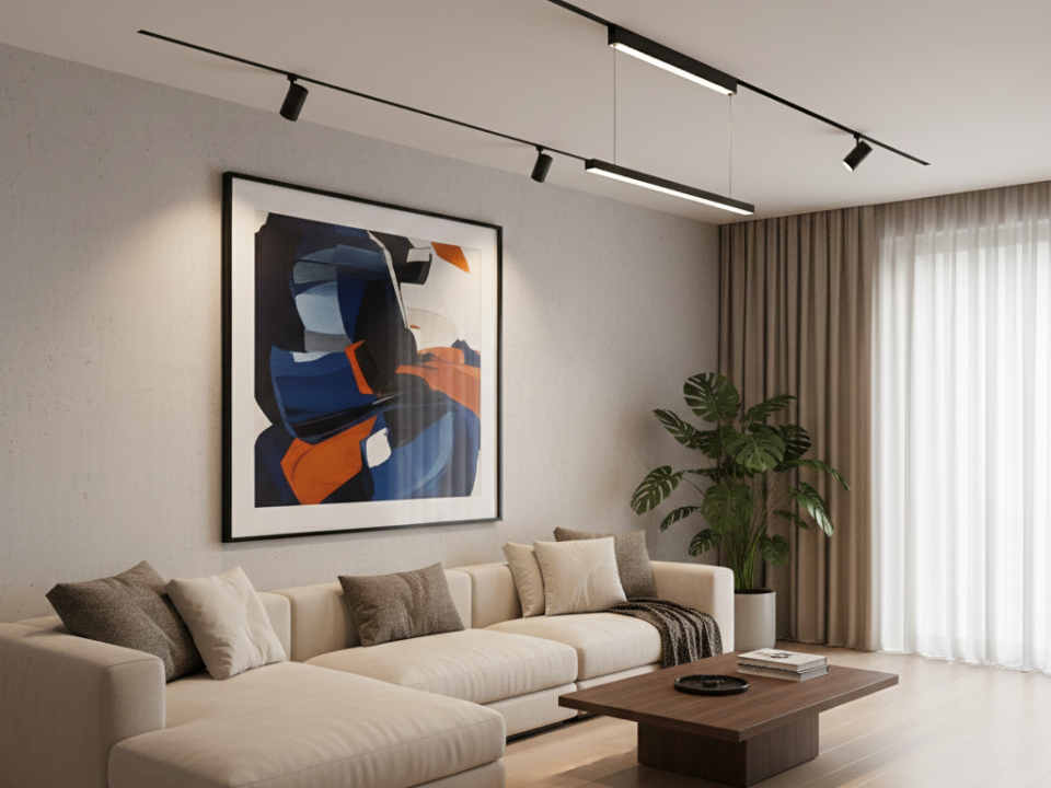 Lampu Magnetik Rail Dimmable